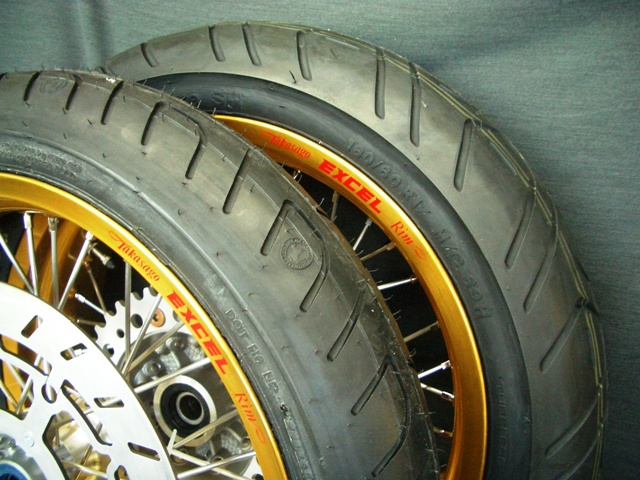 17 Zoll Excelfelgen gold eloxiert